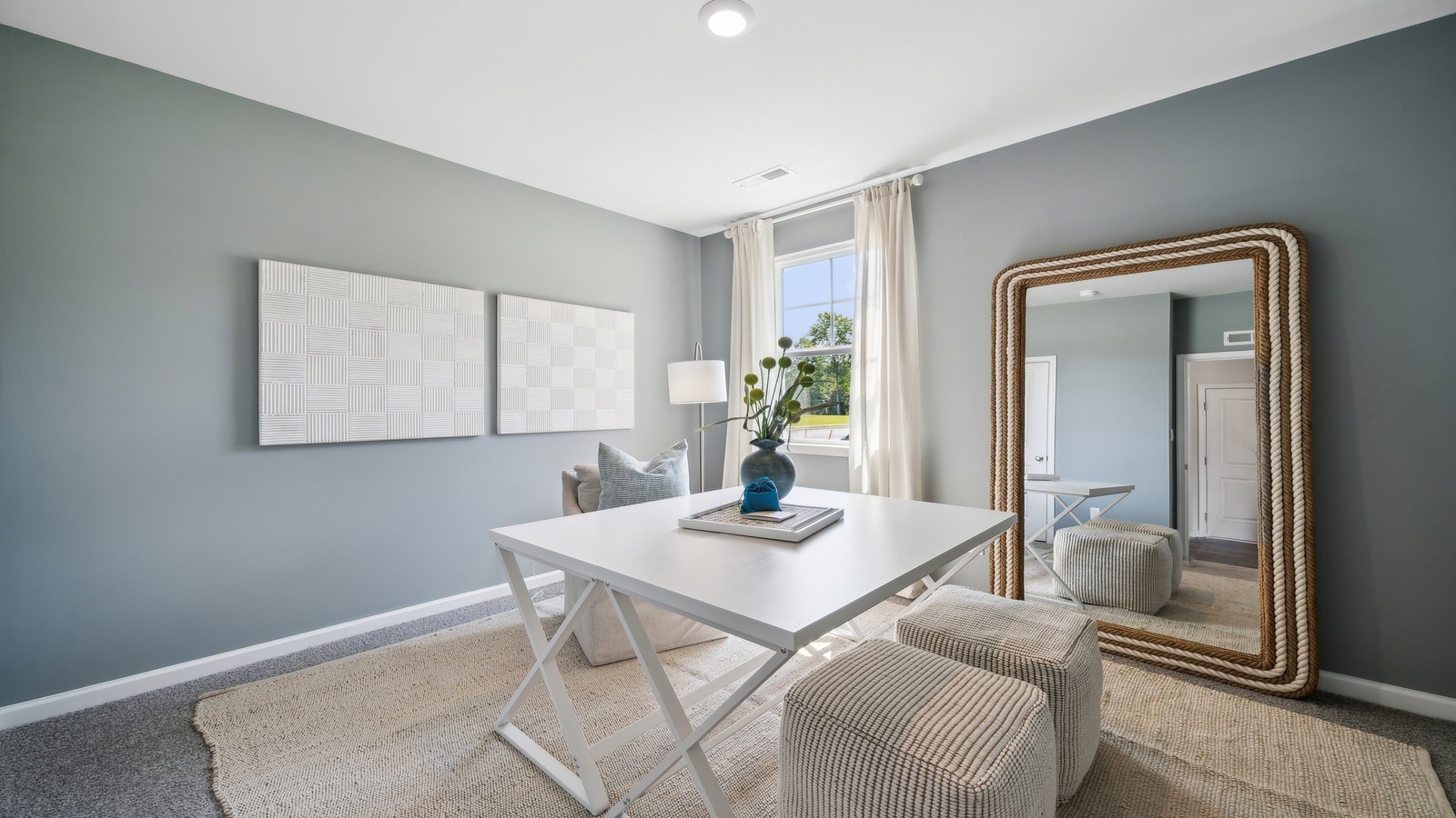 Upstairs loft with wide landing and open sightlines connecting bedrooms