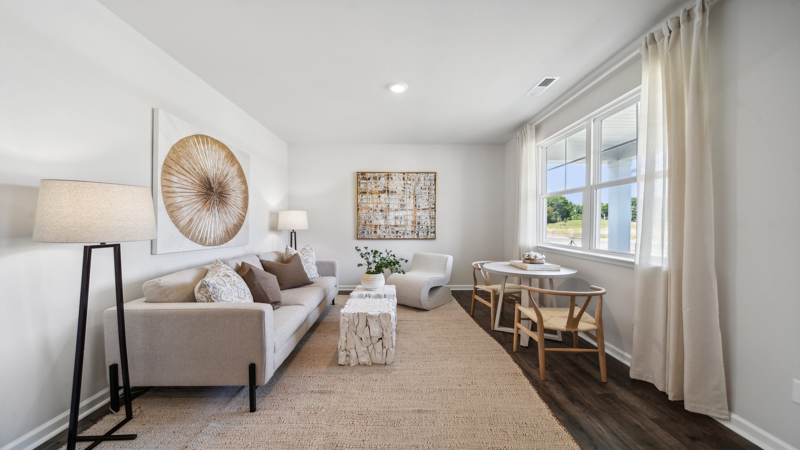 Front-entry flex room with large windows and natural light Bennetts Pasture