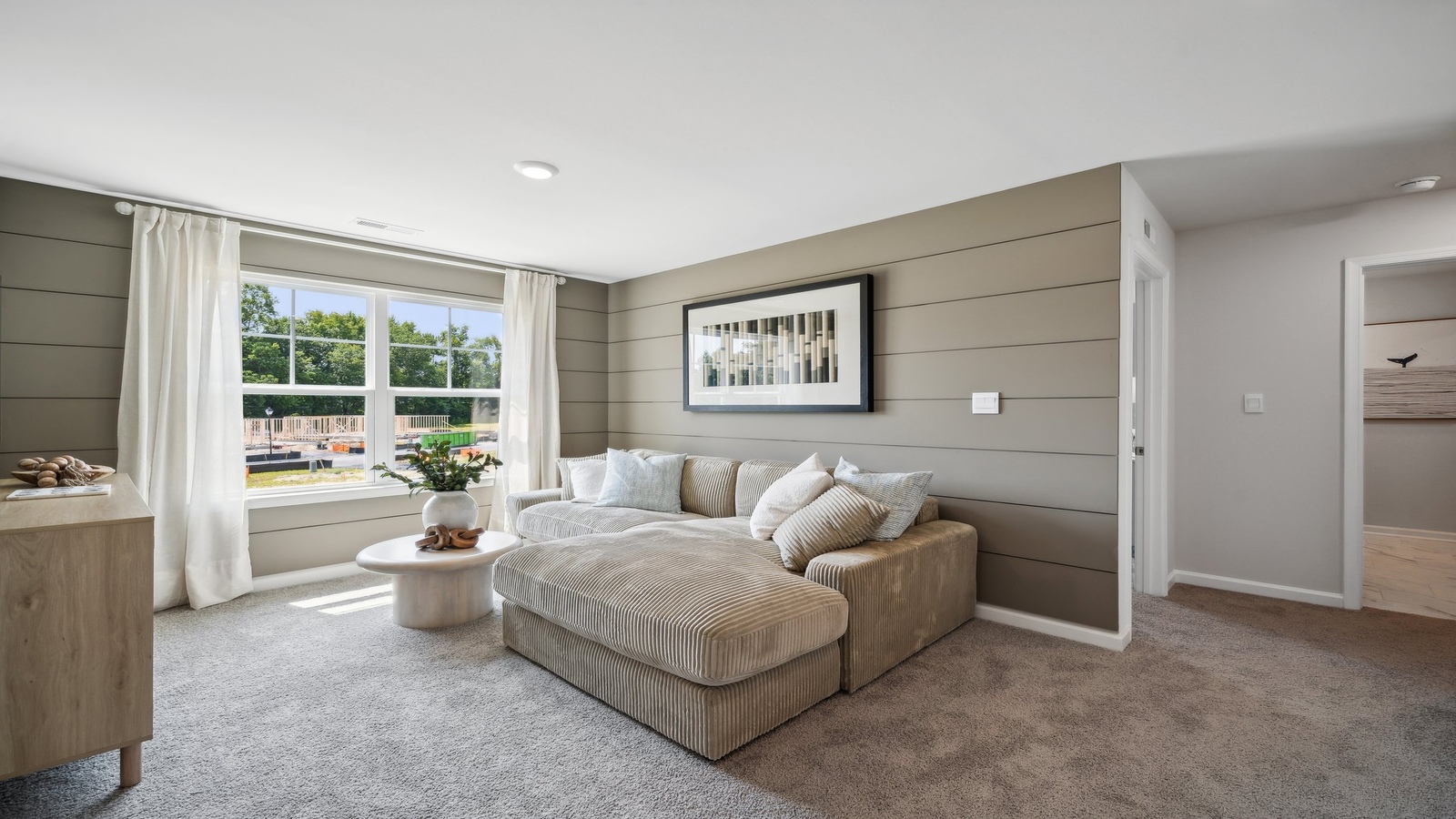 Loft with wide entry and natural light from upstairs window Bennetts Pasture