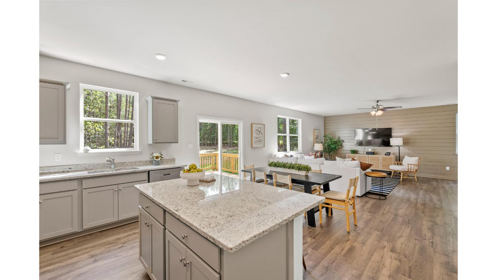 kitchen to living room