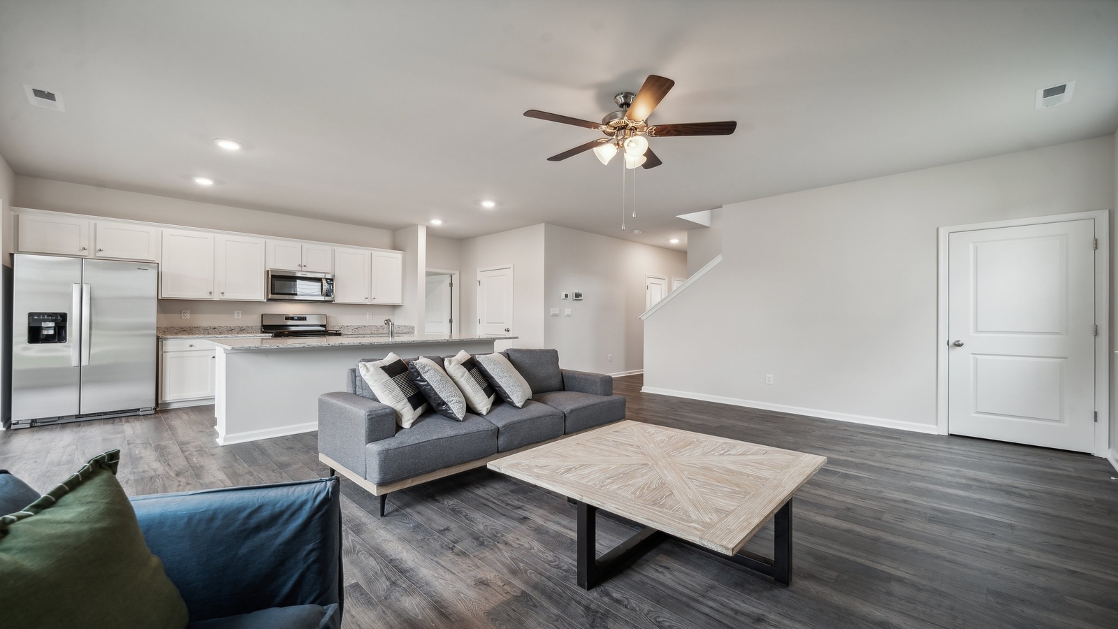 Spacious kitchen with island and seating, pantry, dining-family areas, new appliances in Bennetts Pasture