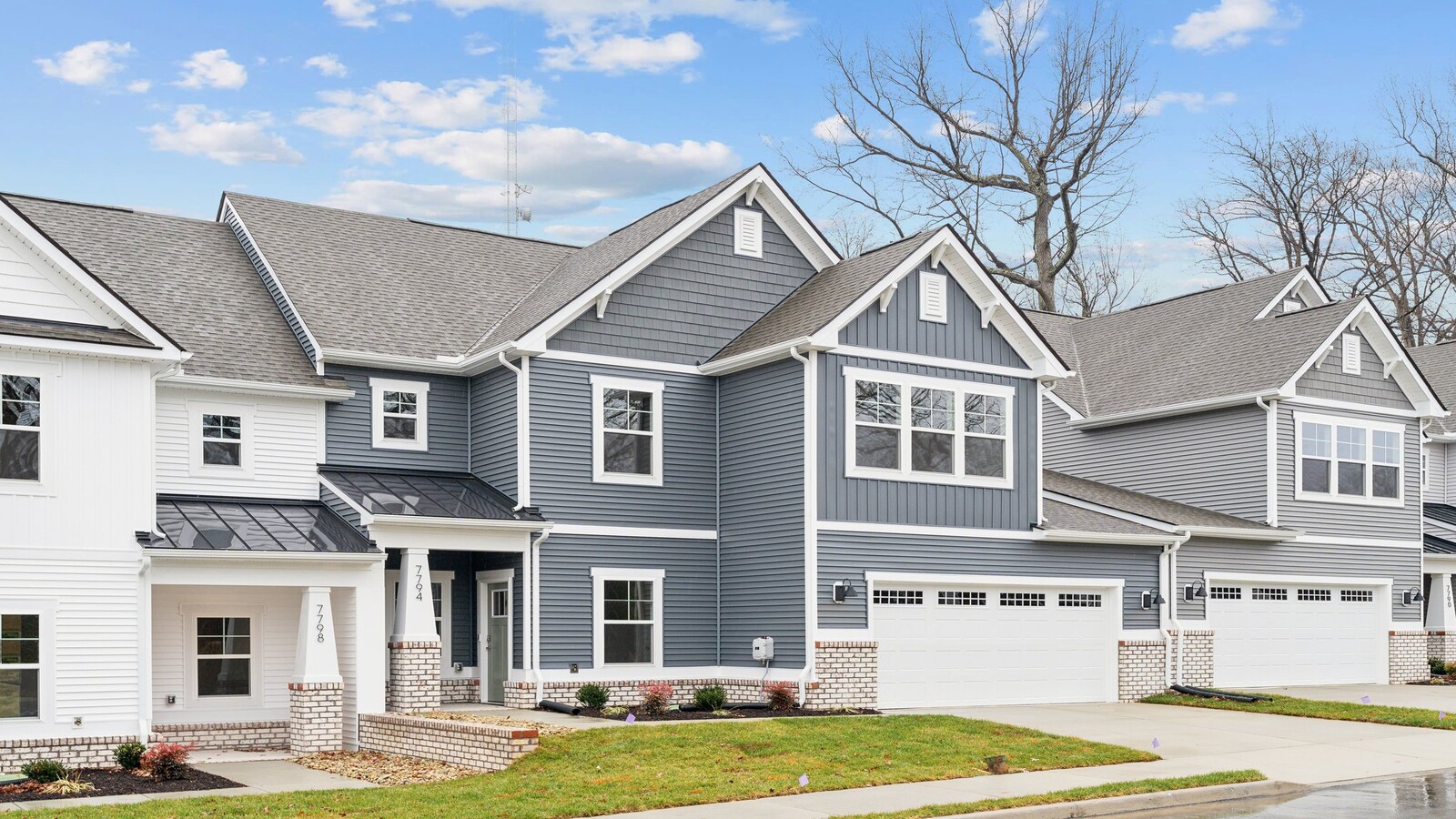 7778 Secret Knoll Terrace, Mechanicsville, VA, Oak Crest Townhomes, D.R. Horton new townhome with grass yard, two-car garage