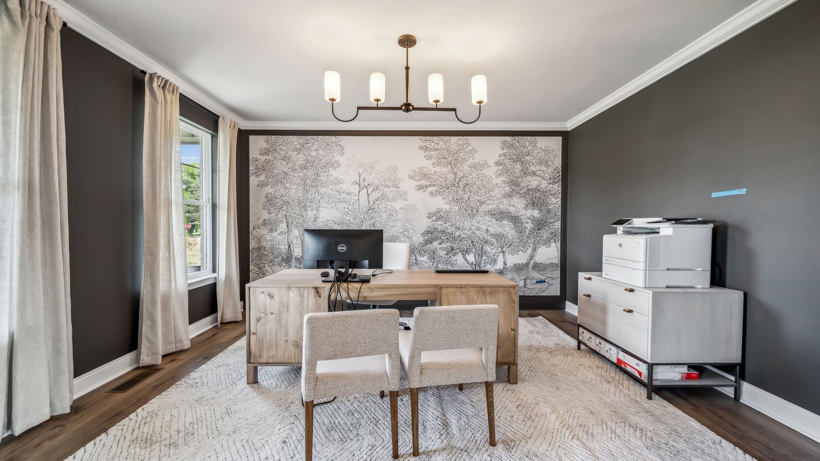 Well Designed Flex-Office-Study-Entertainment Game room in this D.R. Horton new construction home