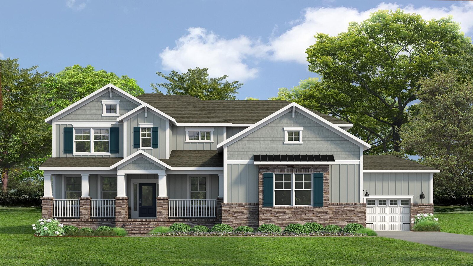 2710 Maidens Road, Powhatan, VA, Maidens Farm Presented By D.R. Horton front 2-level 3-car garage