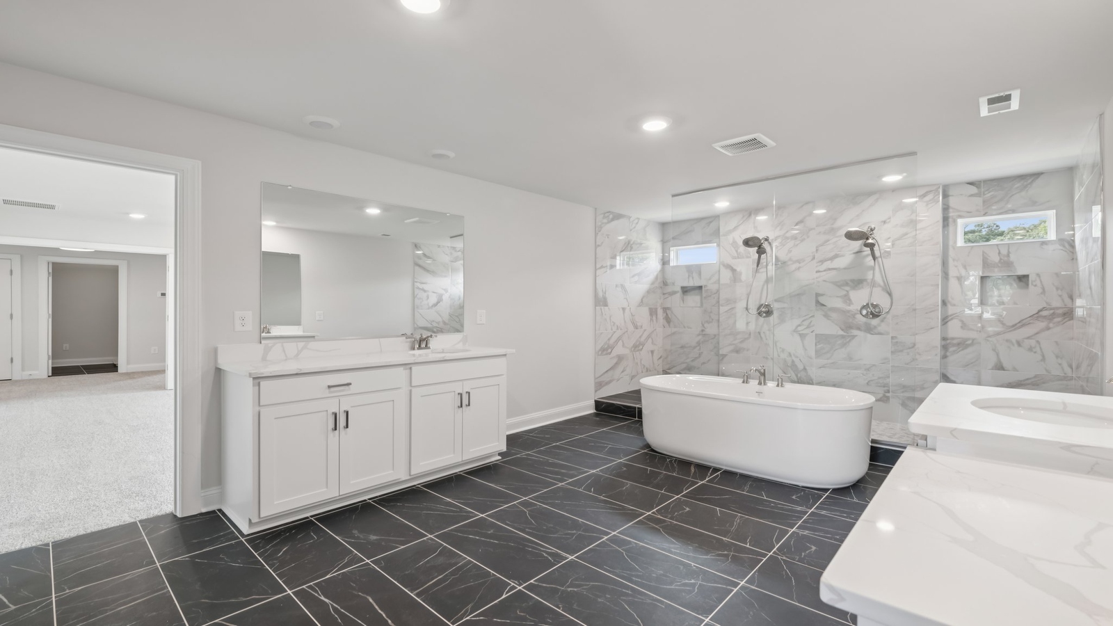 Owner's En-suite bathroom adds stylish appeal, spa-inspired designs and access to the owner’s bedroom and Walk-in closet