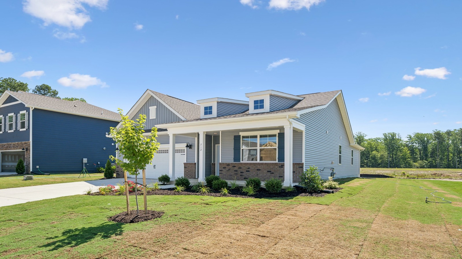 715 Seabiscuit Boulevard Rose Hill – DR Horton new construction home with garage, new yard