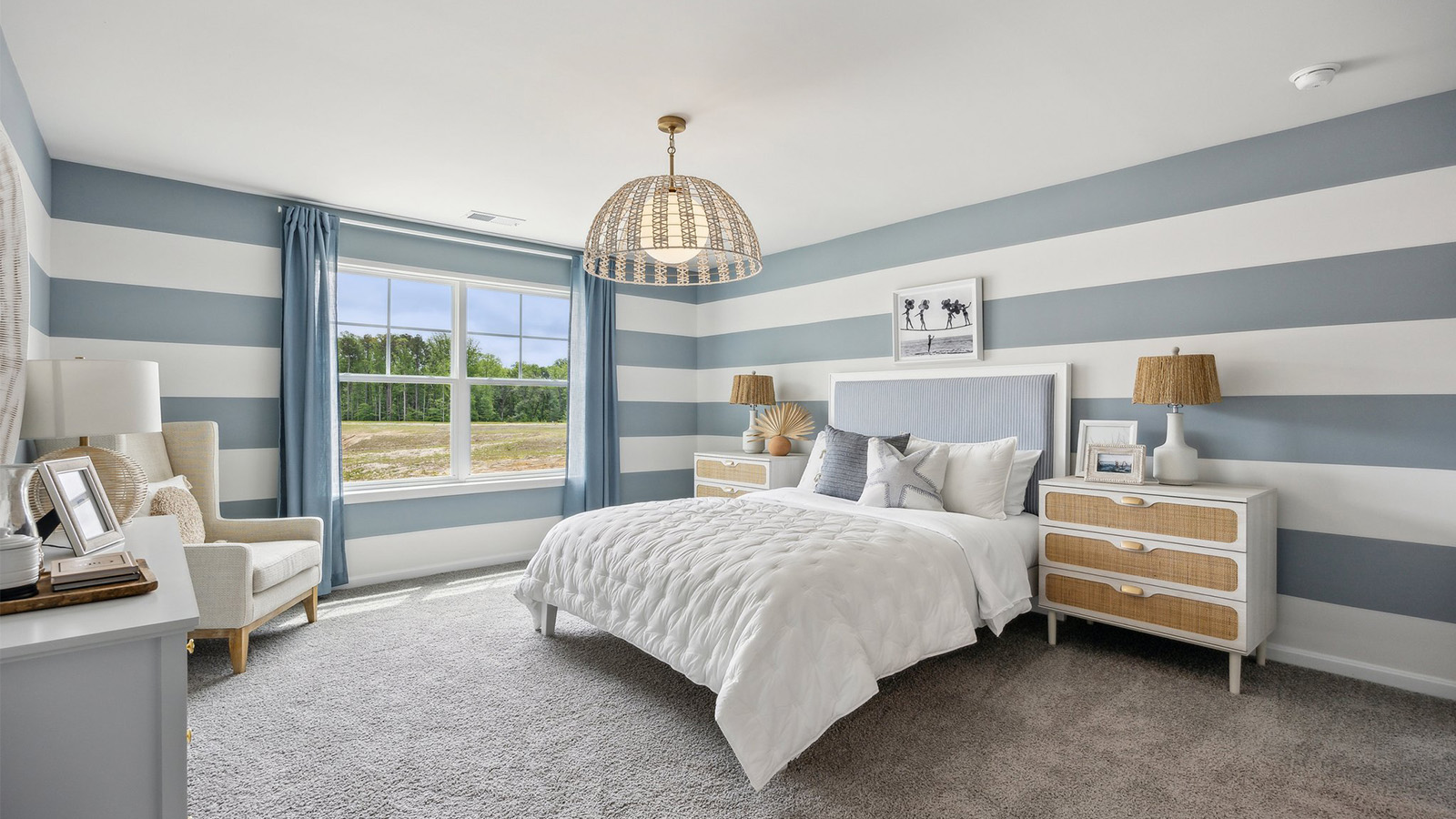 Secondary Bedroom with full closet, ample room design, direct access to shared upstairs spaces Smith Farm