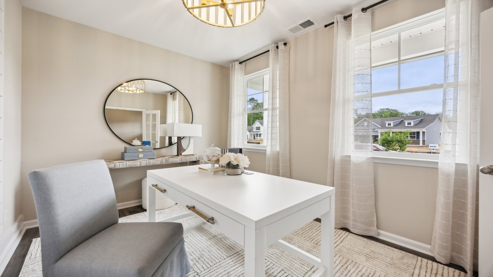 Living room features quality throughout, fresh open concept flow to the kitchen - dining areas, Green Spring Estates