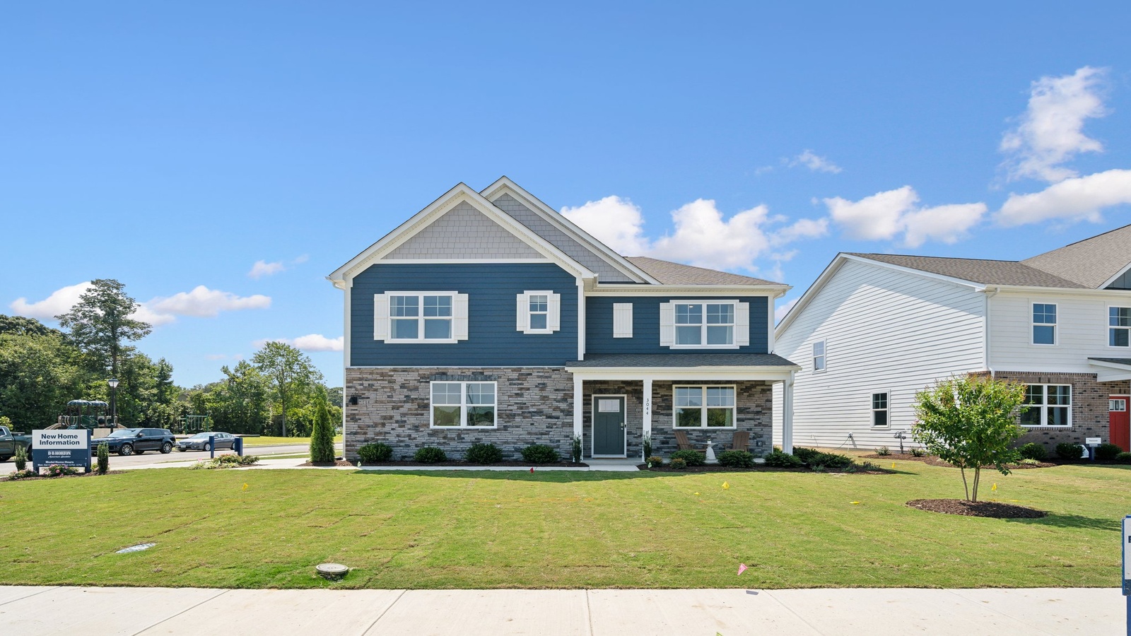 345 Glenmore Lane, Keswick, VA, – new home by D.R. Horton with grass yard, two-car garage