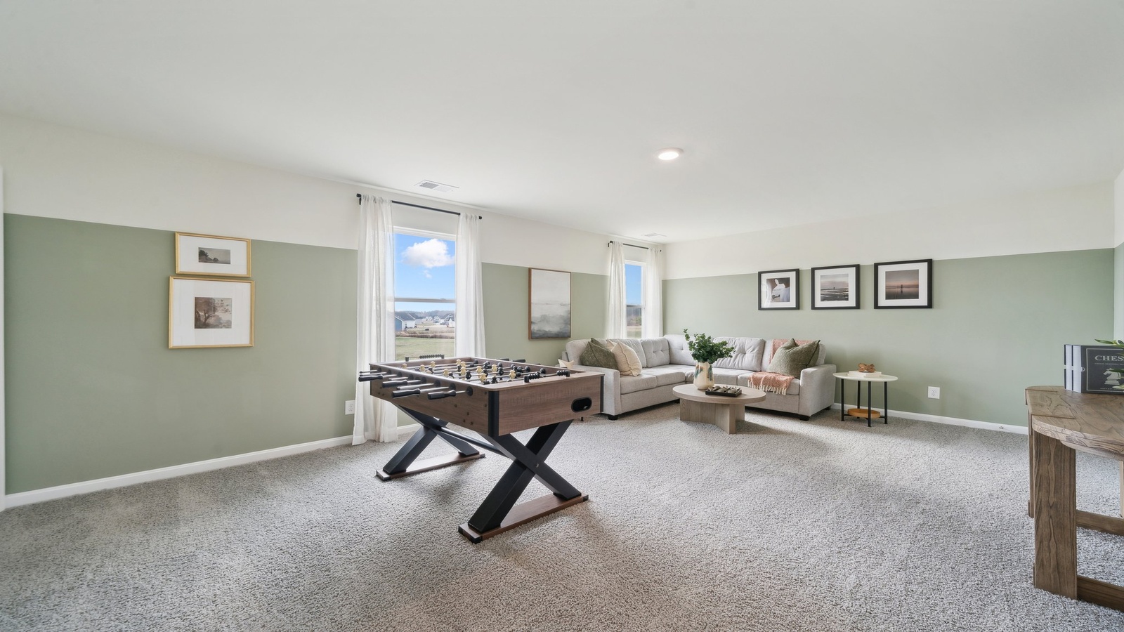 Loft, adjacent bedrooms, and bathrooms, flexibly designed living spaces, kids zone, office, gaming, crafts offering connected functionality