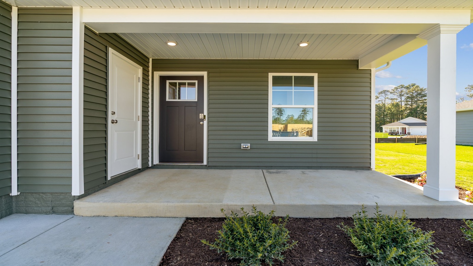 Springwood of Kilmarnock home front porch main door entry, at the entrance, living areas
