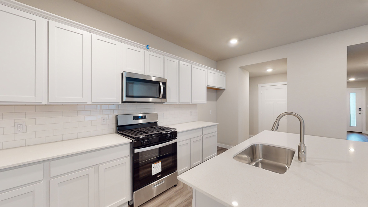 White kitchen with appliances