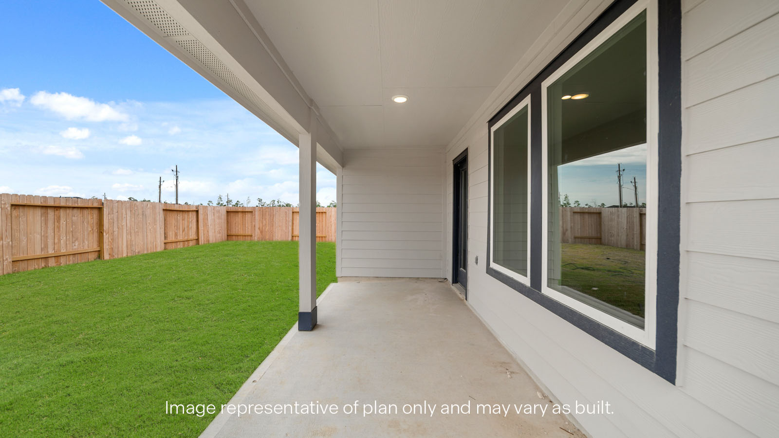 Covered back patio