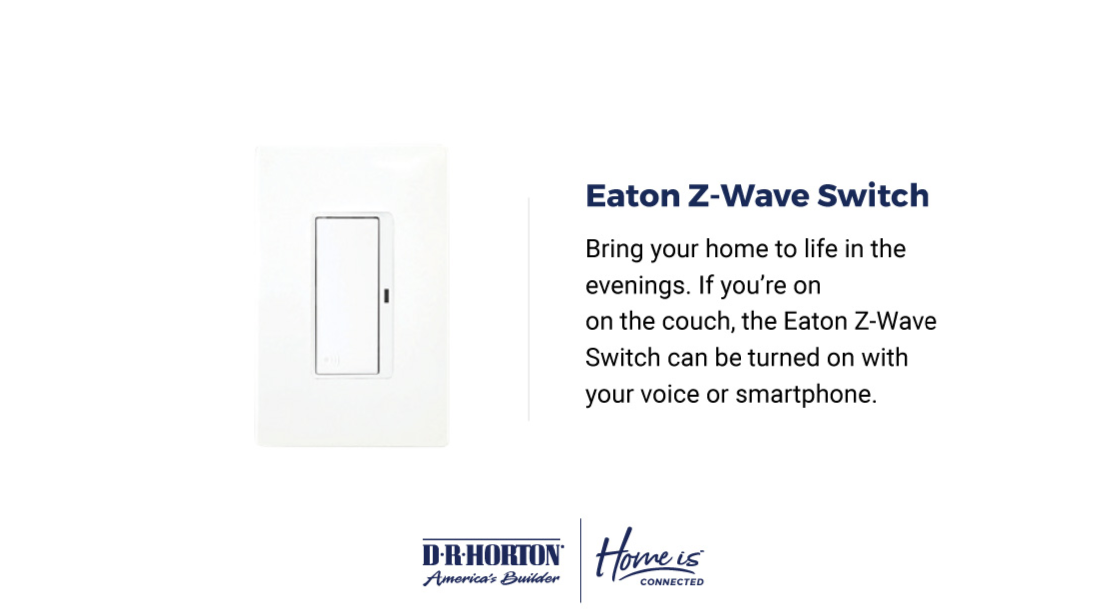 Eaton Z-Wave Switch Control your switch with your voice or smartphone