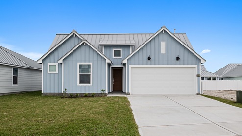 San Jose in blue Coastal Modern Exterior