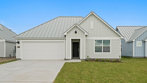 Front of Ibis Plan in silver coastal modern exterior