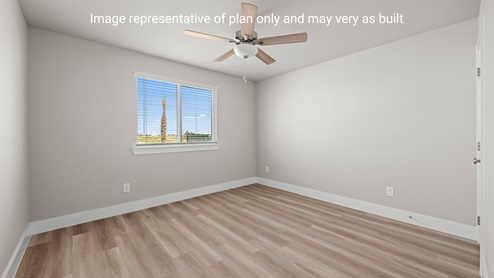 Bedroom 2 with large window