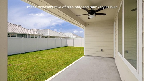 Covered patio off the living area