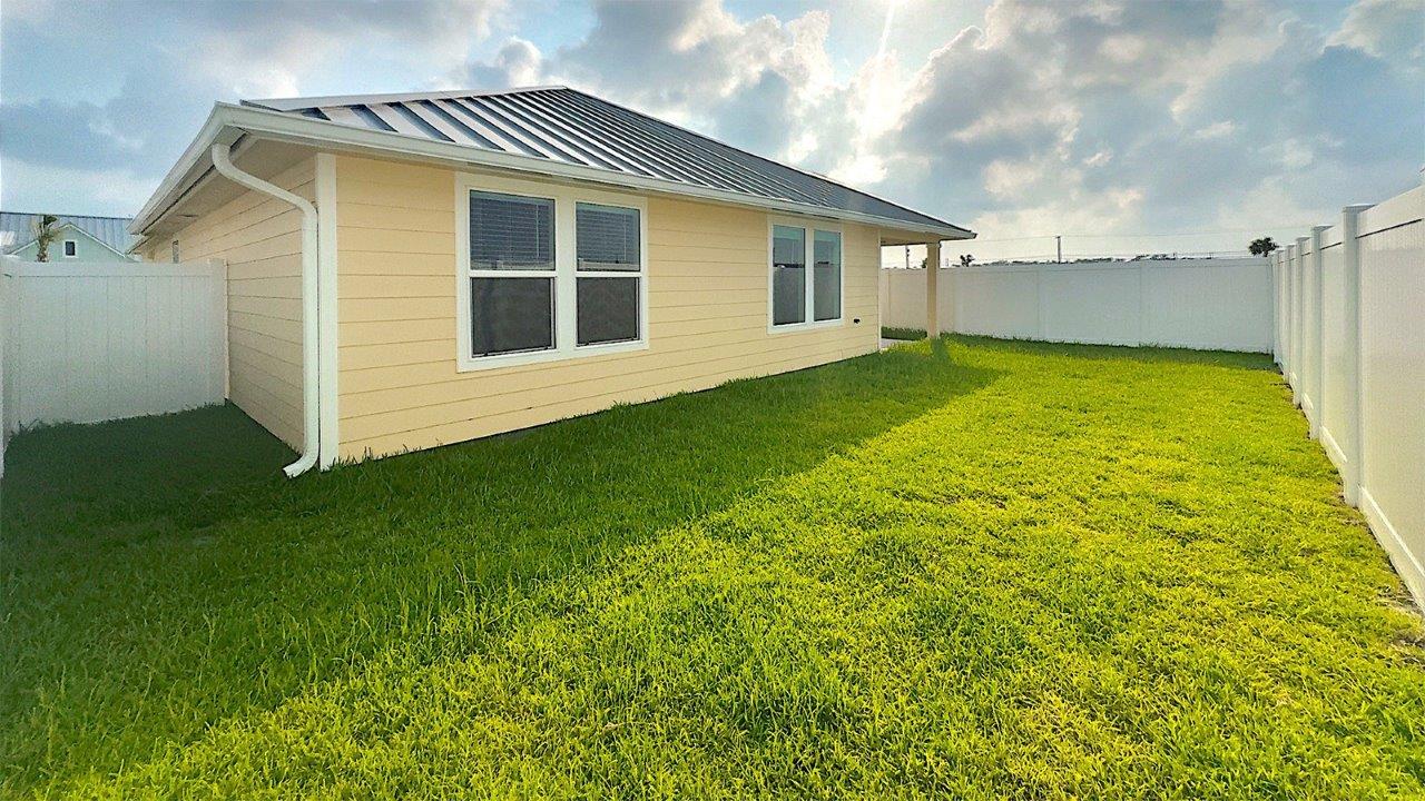 Backyard with full sod