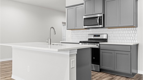 Garland Kitchen with gray shaker cabinets