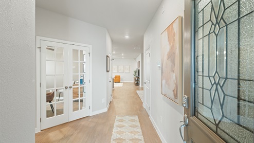 Foyer hallway leading into the home.
