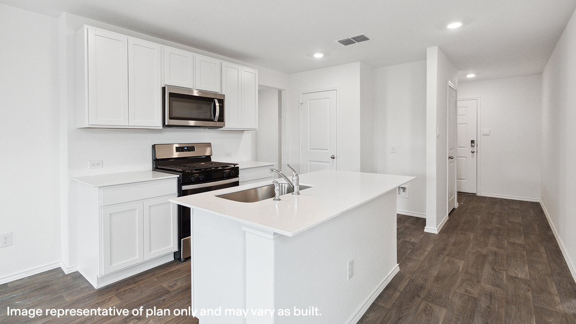 Atlanta floor plan kitchen with center island