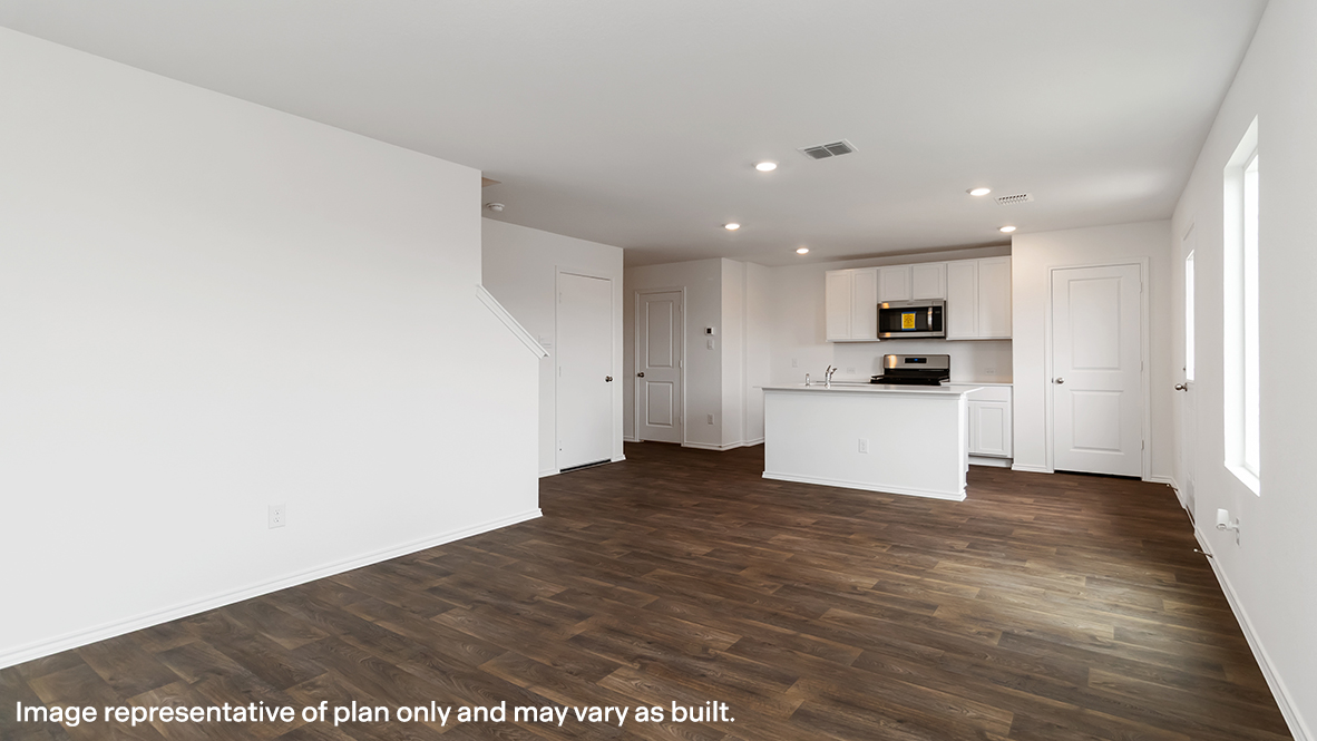 Kitchen and living room