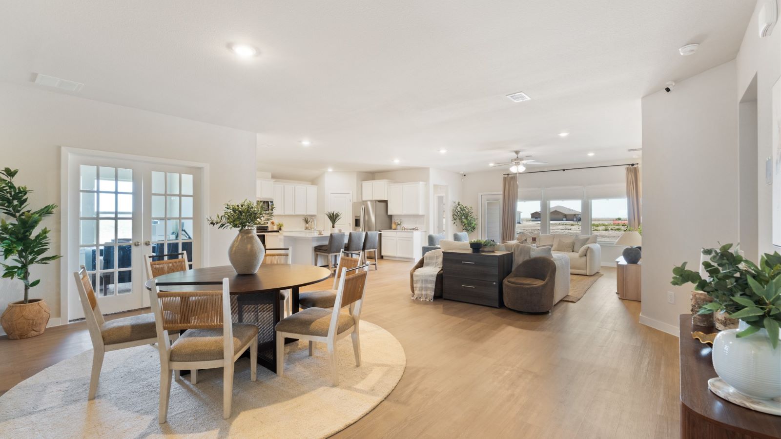 Living and dining room