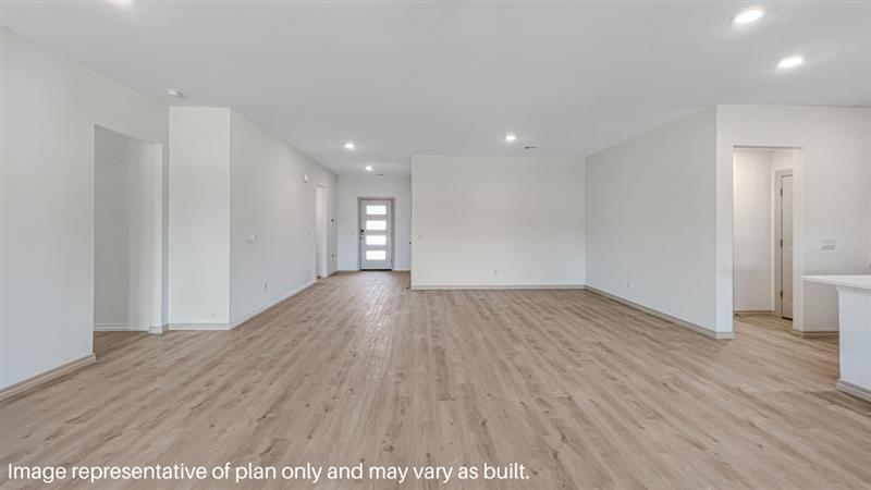 open concept living with vinyl flooring