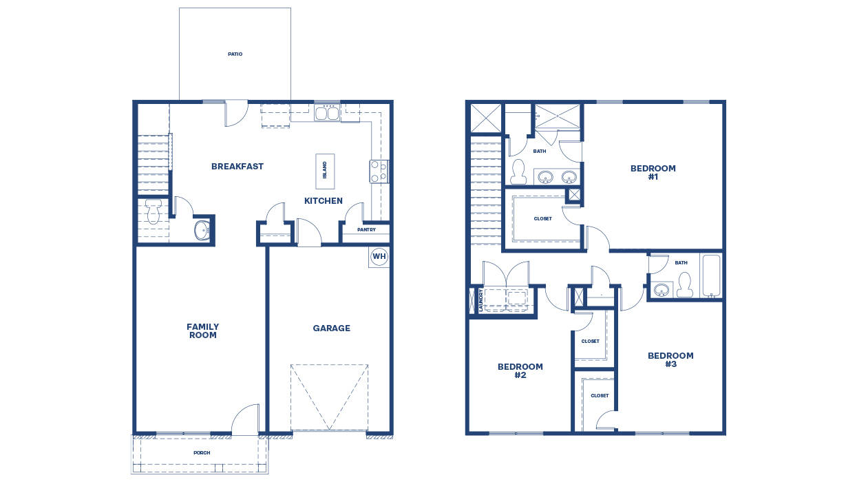 Blue floorplan