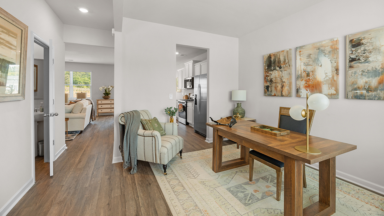 foyer and dining room