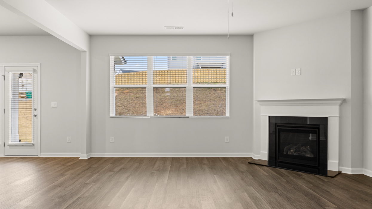 living room with fireplace