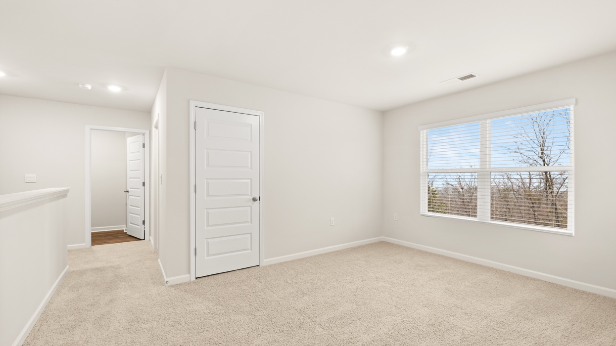 angled loft with natural light