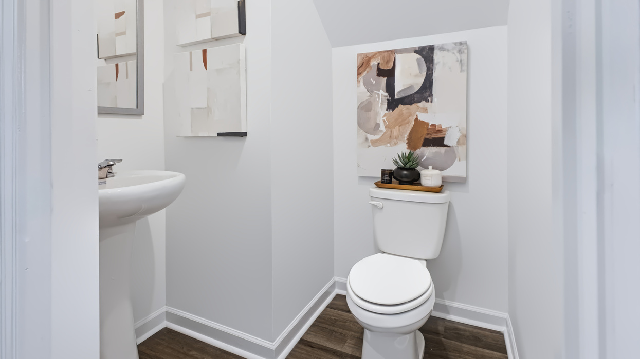Half bath on main level off of entryway