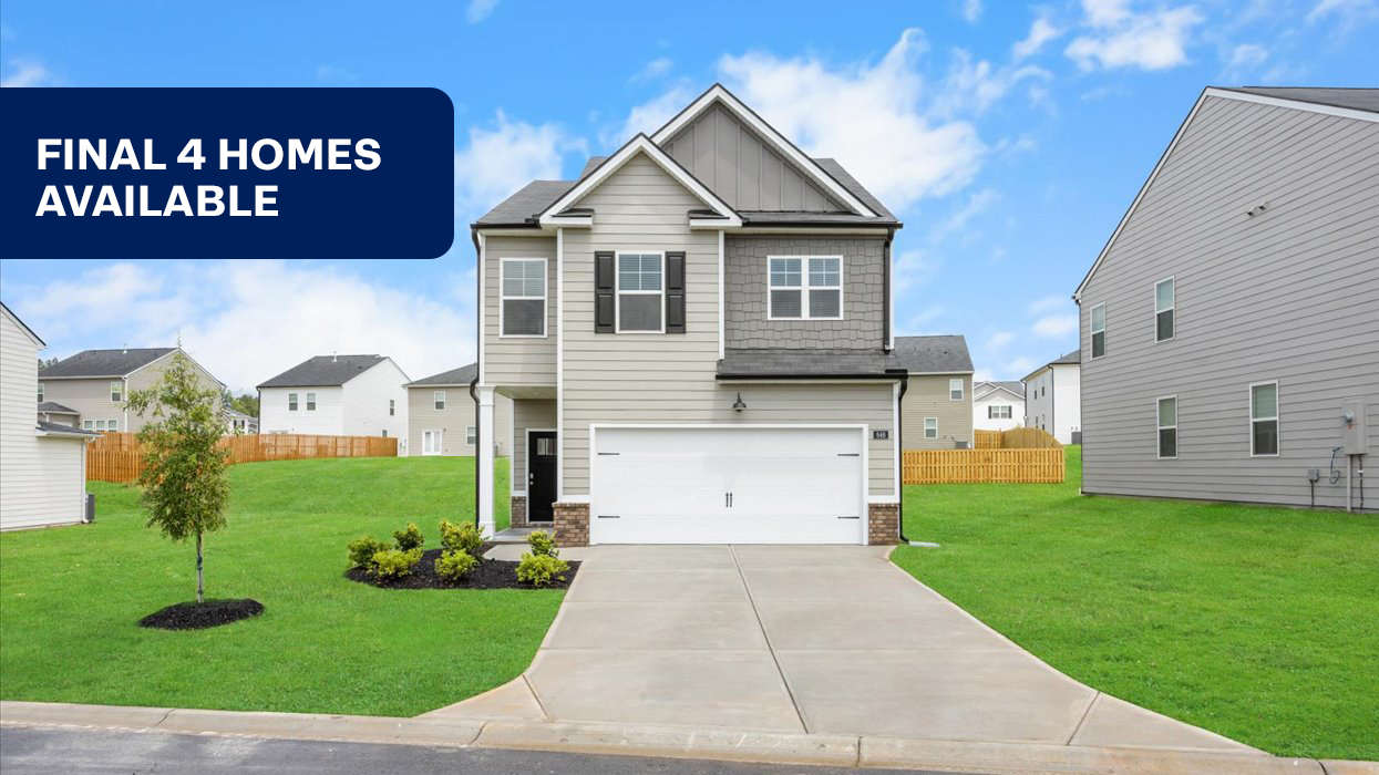 Somerset A1 exterior with banner "FINAL 4 HOMES AVAILABLE"