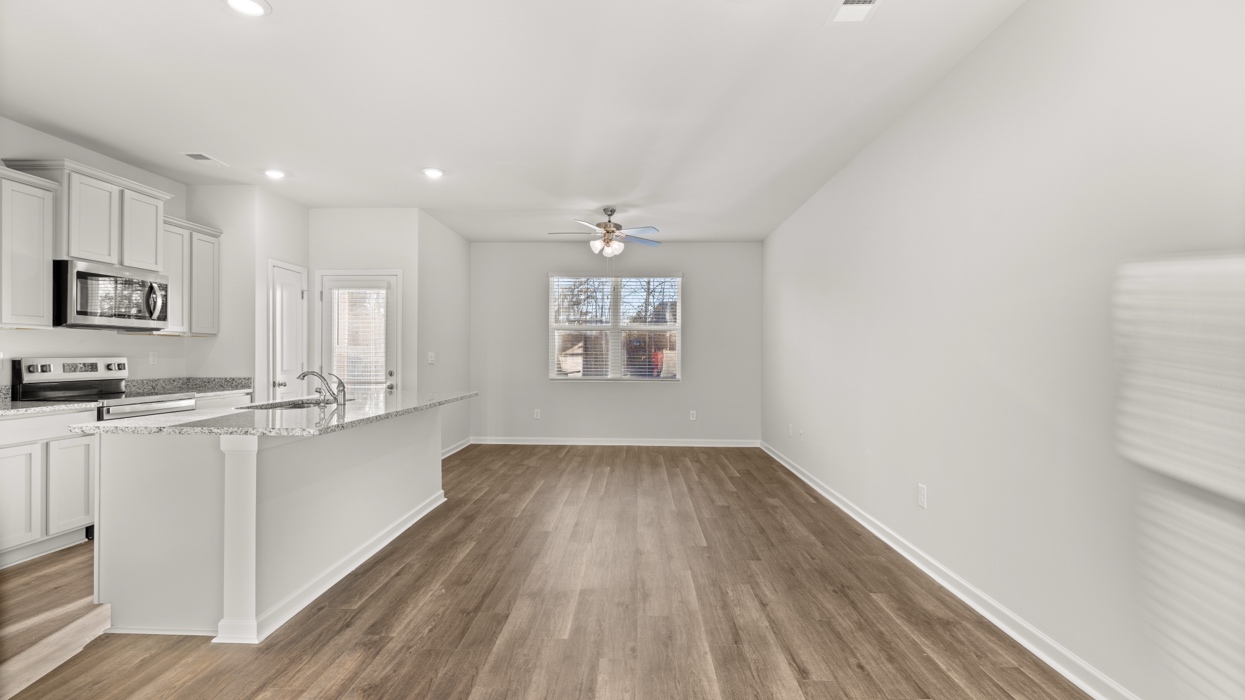 dining room kitchen and family room