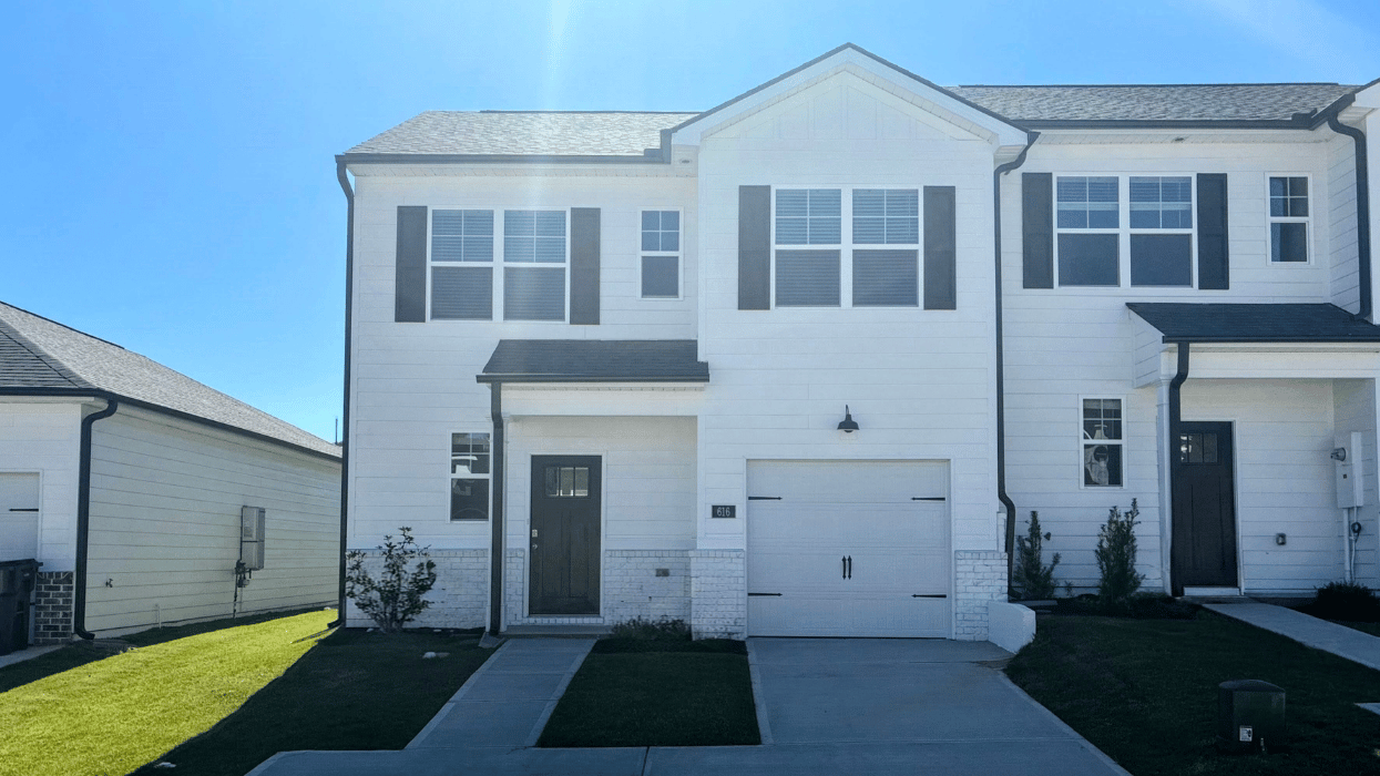 Two story townhome with one car garage