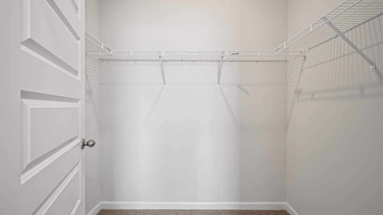 Primary bedroom closet with shelving