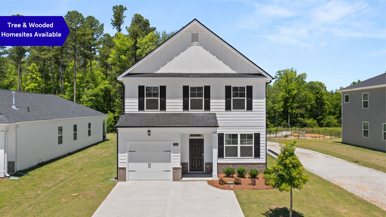 tree and wooded homesites banner
