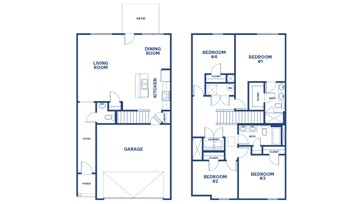 blue floor plan