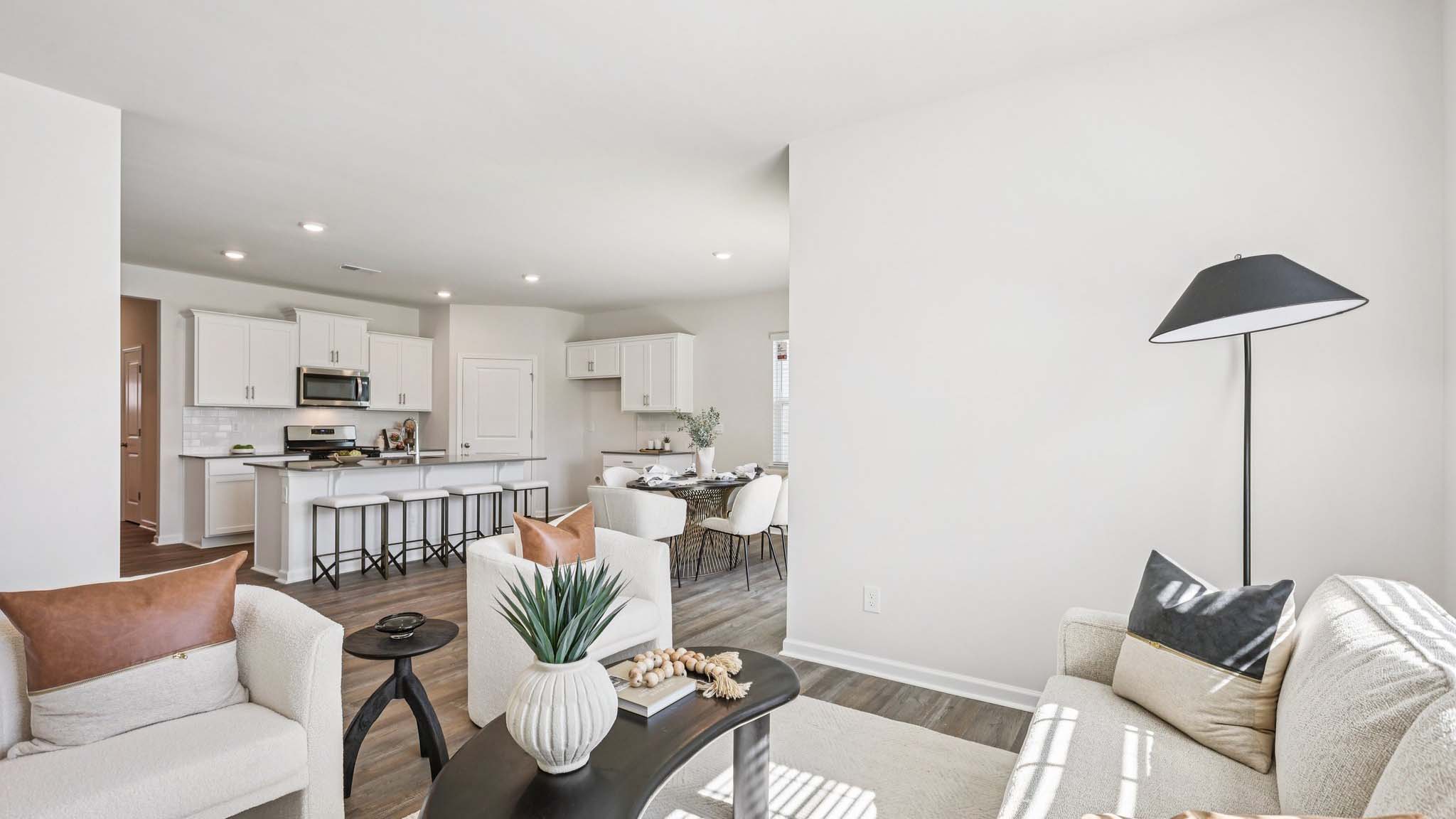 Kitchen with island and stainless steel appliances