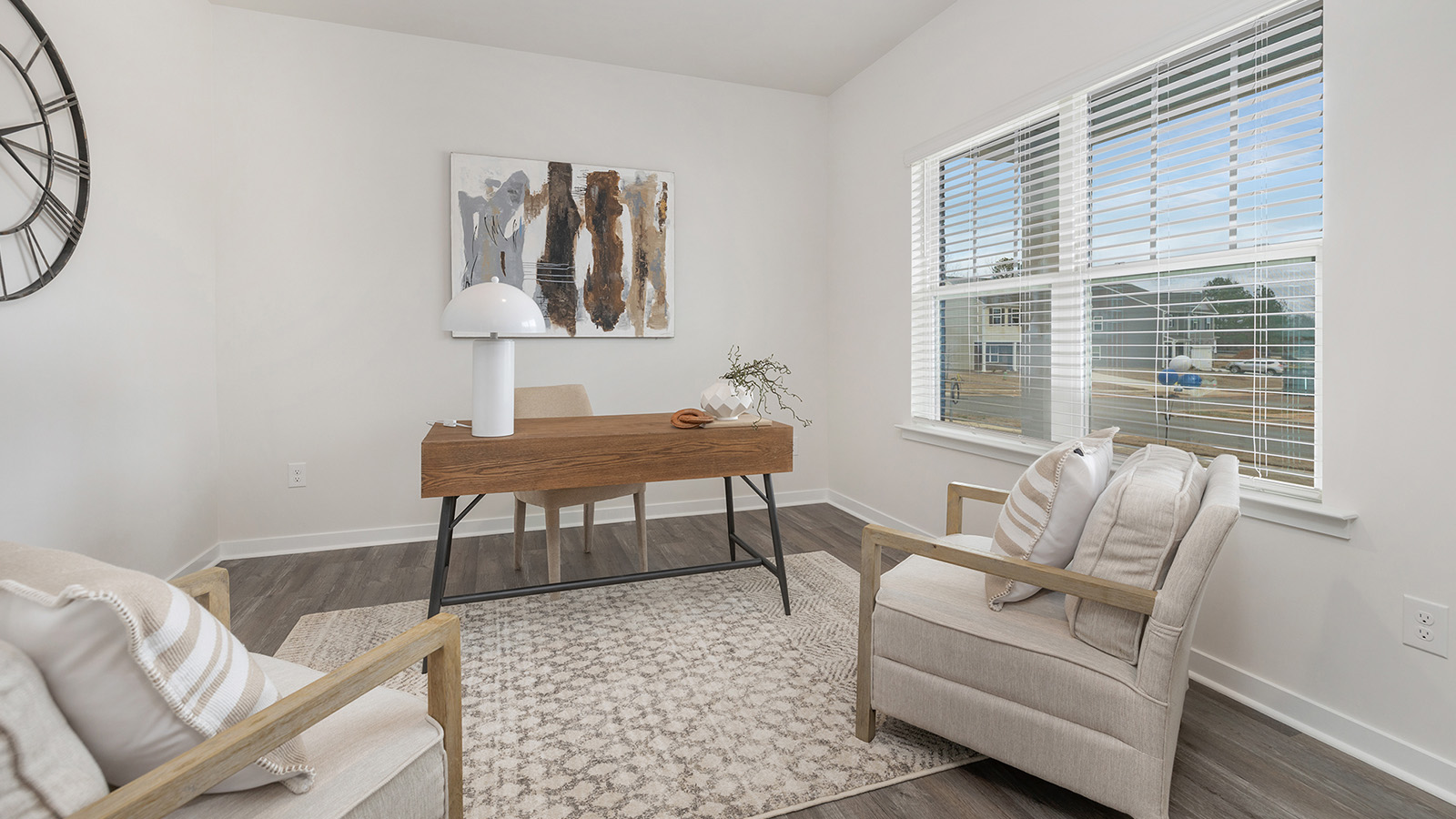 Office with large windows