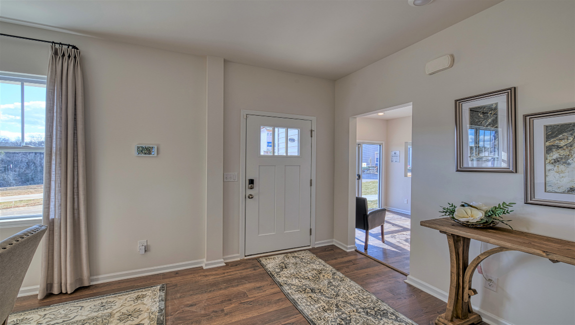 Welcoming foyer with view of front door