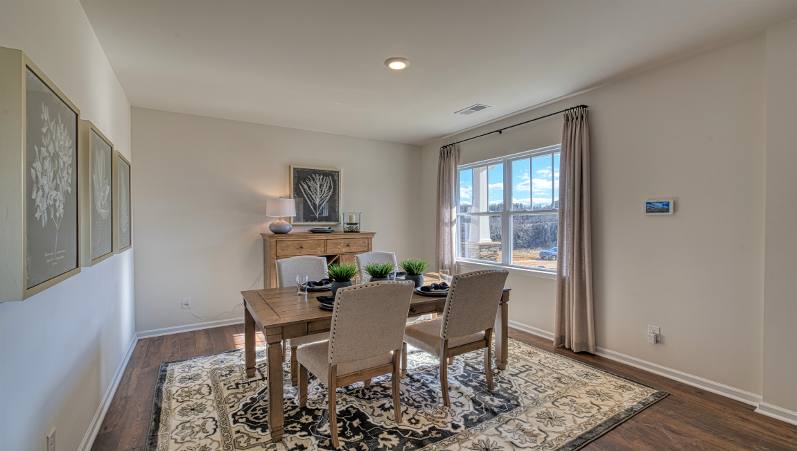 Dining area with large window