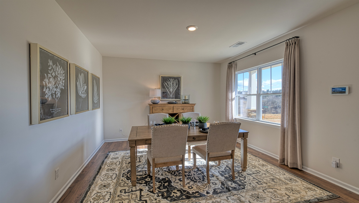Dining area with large window