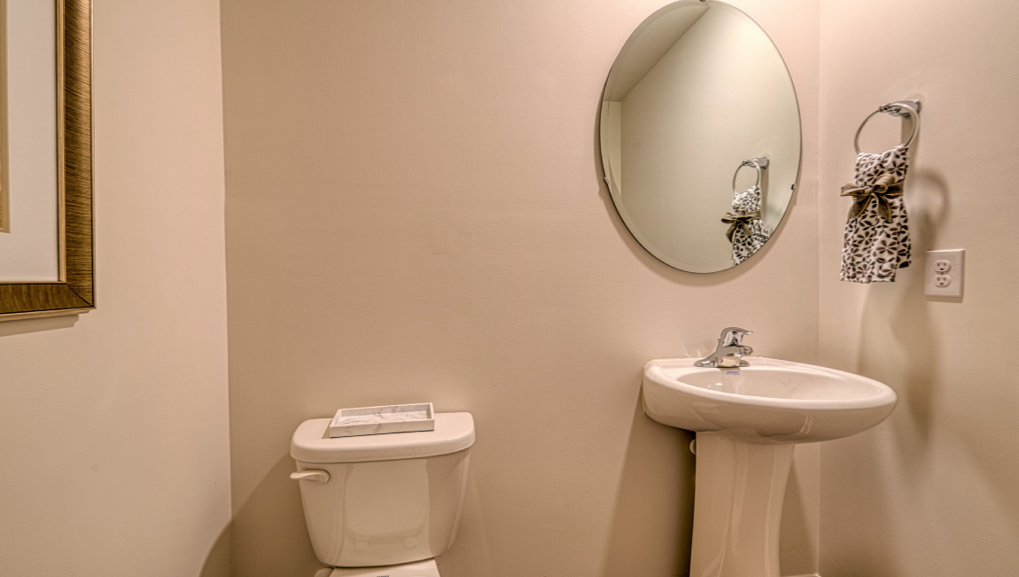 Powder room with sink