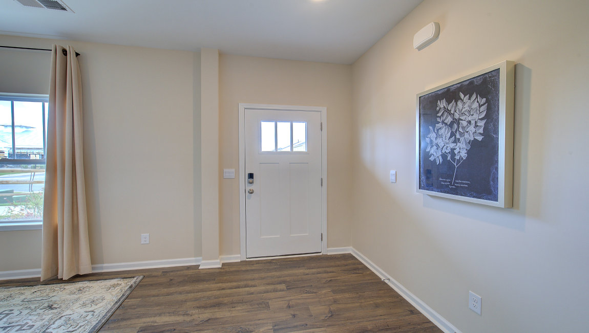 Front foyer and dining room area