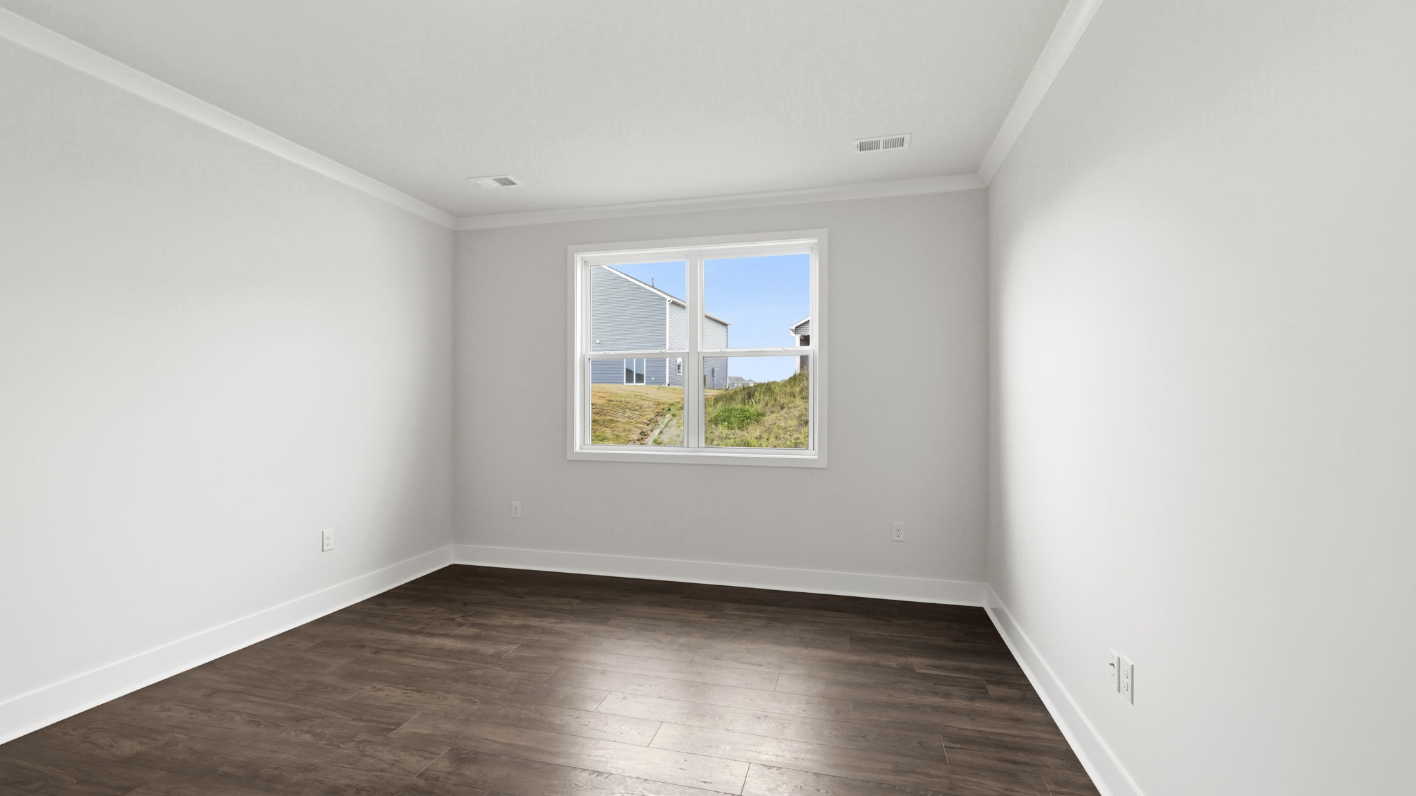 Bedroom with large windows