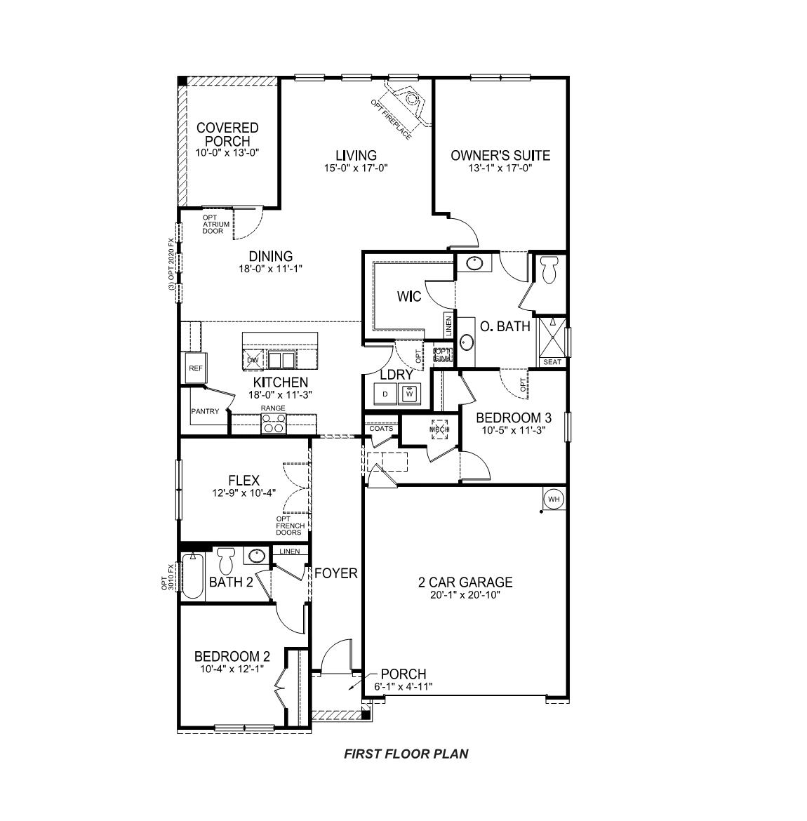 Dover first floor plan
