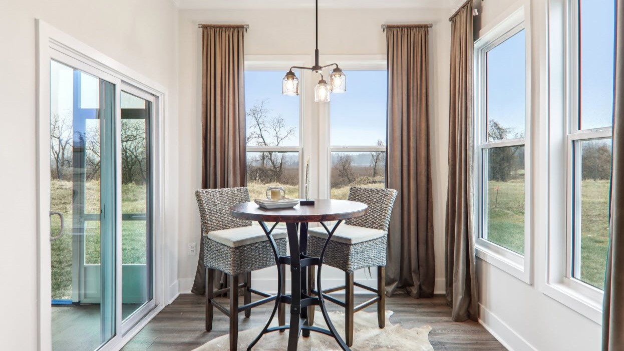 Breakfast area with multiple large windows